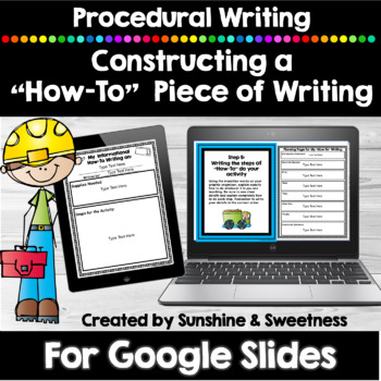 Preview of How To Writing Google Slides | Digital Writing Unit