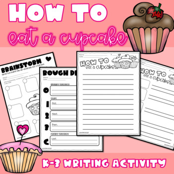 Preview of How To Writing - How to Eat a Cupcake