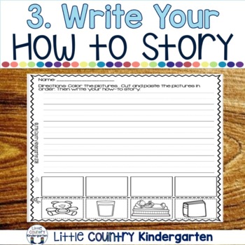 How To Writing Kindergarten Prompts - Cut, Paste, Write | TPT