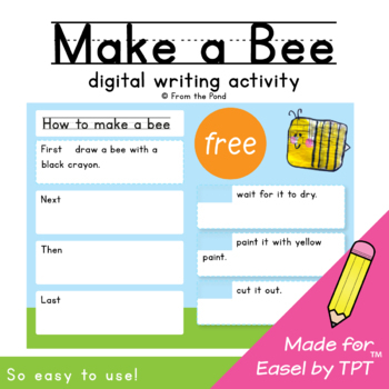 Preview of How To Writing - Make a Bee