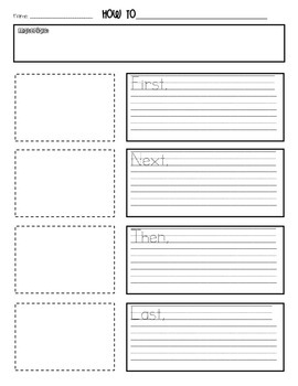 How To Writing Paper Template by MyFirstGradeHappyPlace Teachers Pay