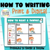 How To Writing Print and Digital Worksheets