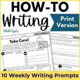 How To Writing Prompts & Graphic Organizers for Weekly Par