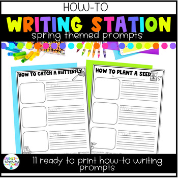 Preview of How-To Writing Prompts | Spring Theme