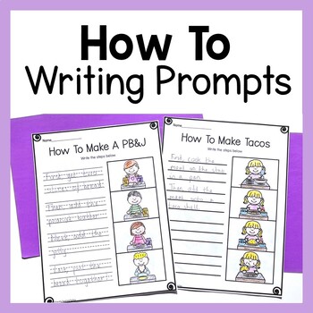 How To Writing Prompts - Procedure Writing Worksheets Sequence Writing ...