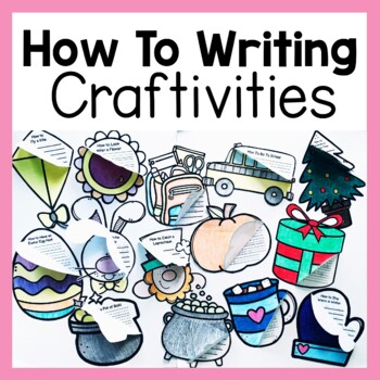Preview of How To Writing Prompts and Crafts Seasonal Bundle
