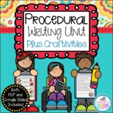 How-To Writing Unit Plus Craftivities {Procedural Writing}