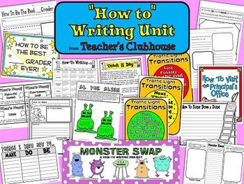 Preview of How-To Writing Unit from Teacher's Clubhouse