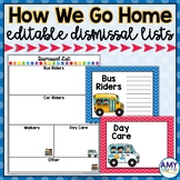 Dismissal Lists and Posters with editable templates
