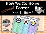 How We Get Home From School Chart EDITABLE