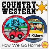 How We Go Home Clip Chart in a Country Western Classroom D