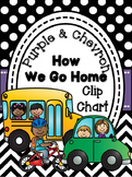 How We Go Home Clip Chart {Chevron and Purple}