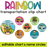 Rainbow Transportation Chart | How We Go Home Dismissal Chart