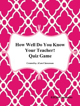 Preview of How Well Do You Know Your Teacher