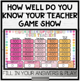 How Well Do You Know Your Teacher Game Show | End of Year 