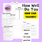 How Well Do You Know Your Teacher? (Students Vs. Teacher Game)