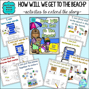 Preview of How Will We Get to the Beach - Pre-K and Kindergarten Read Aloud Activities