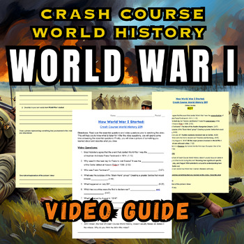 Preview of How World War I Started Video Guide for Crash Course World History 209