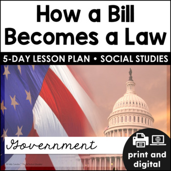 Preview of How a Bill Becomes a Law | Government | Social Studies for Google Classroom™