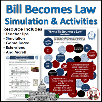 Preview of How a Bill Becomes a Law Activity