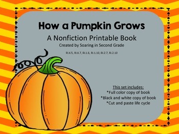 Preview of How a Pumpkin Grows Pumpkin Life Cycle Booklet