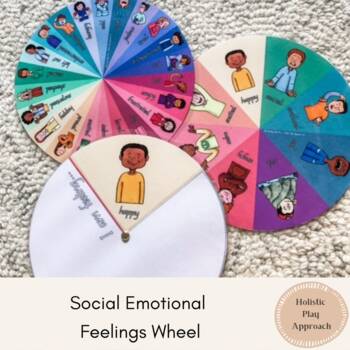 Preview of How am I feeling Wheels? - 44 Diverse children emotions for self regulation