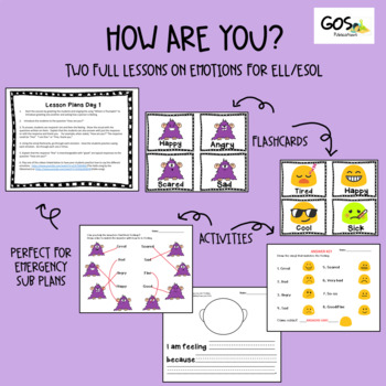 Preview of How are You?  Lessons on Emotions. For ELL or Social/Emotional Learning