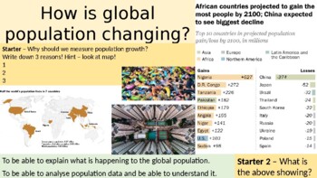 Preview of How are populations changing?