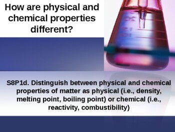 Preview of How are the physical and chemical properties of matter different? 