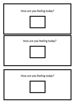 Preview of How are you feeling? Visual Card for Self-Management