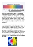 How bees see colour reading comprehension