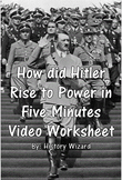 How did Hitler Rise to Power in Five Minutes Video Worksheet