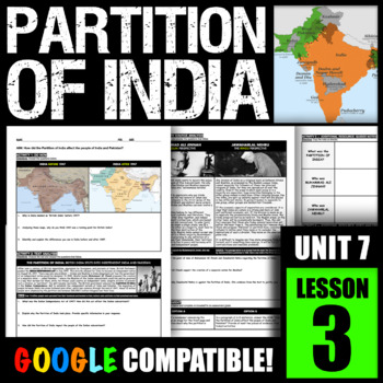 Preview of How did the Partition of India affect the people of India and Pakistan?
