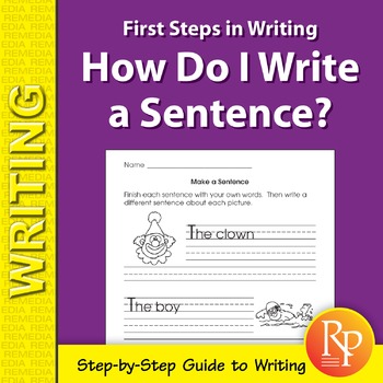Preview of How do I Write a Sentence? - Beginners - Grade 1 - Rhyming Word - Fun Activities