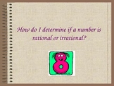 How do I determine if a number is rational or irrational P