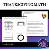 How do I put five things in the oven? Thanksgiving Math PBL!