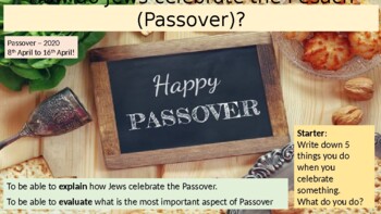 Preview of How do Jews celebrate passover?