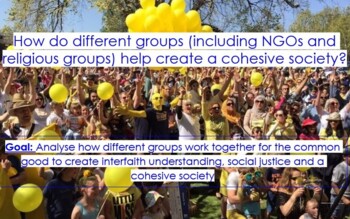 Preview of How do different groups help create a cohesive society? Lesson & resources