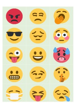 Preview of How do you feel today? Emotion Feeling Emoji Matching & Memory Card Game PYP