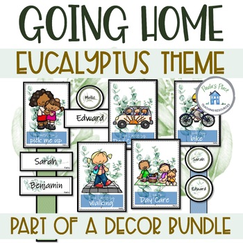Preview of How do you go home? Eucalyptus Theme
