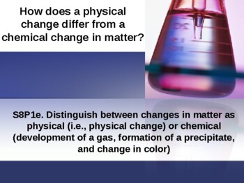 Preview of How does a physical change differ from a chemical change?