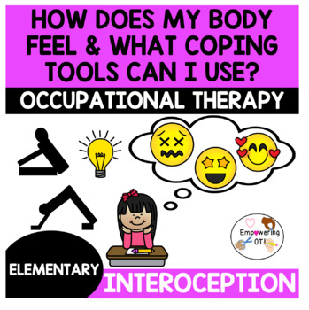 Preview of How does my body feel / coping tools for the classroom Sensory processing k12345