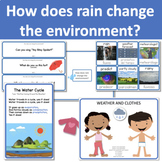 How does rain change the environment?  (Investigation, Cre