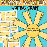 How i Spent My Summer Vacation Sun Craft Writing Prompts A
