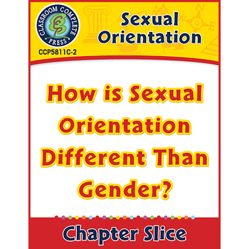 Preview of How is Sexual Orientation Different Than Gender? - Canadian Content Gr. 6-Adult