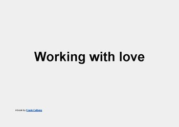 Preview of Working with love