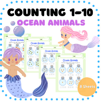 Preview of How many? Counting Numbers to 10 / Preschool &Kindergarten Worksheets