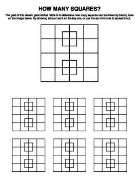 Preview of How many squares?