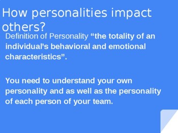Preview of How personalities impact others? Know your personality color & your team members