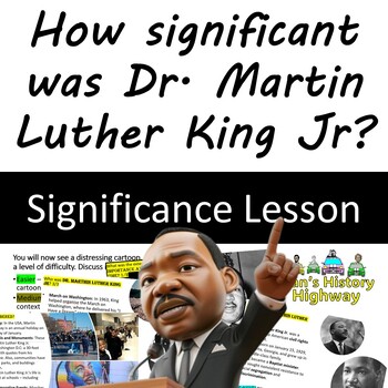 Preview of How significant was Martin Luther King? MLK Day Project